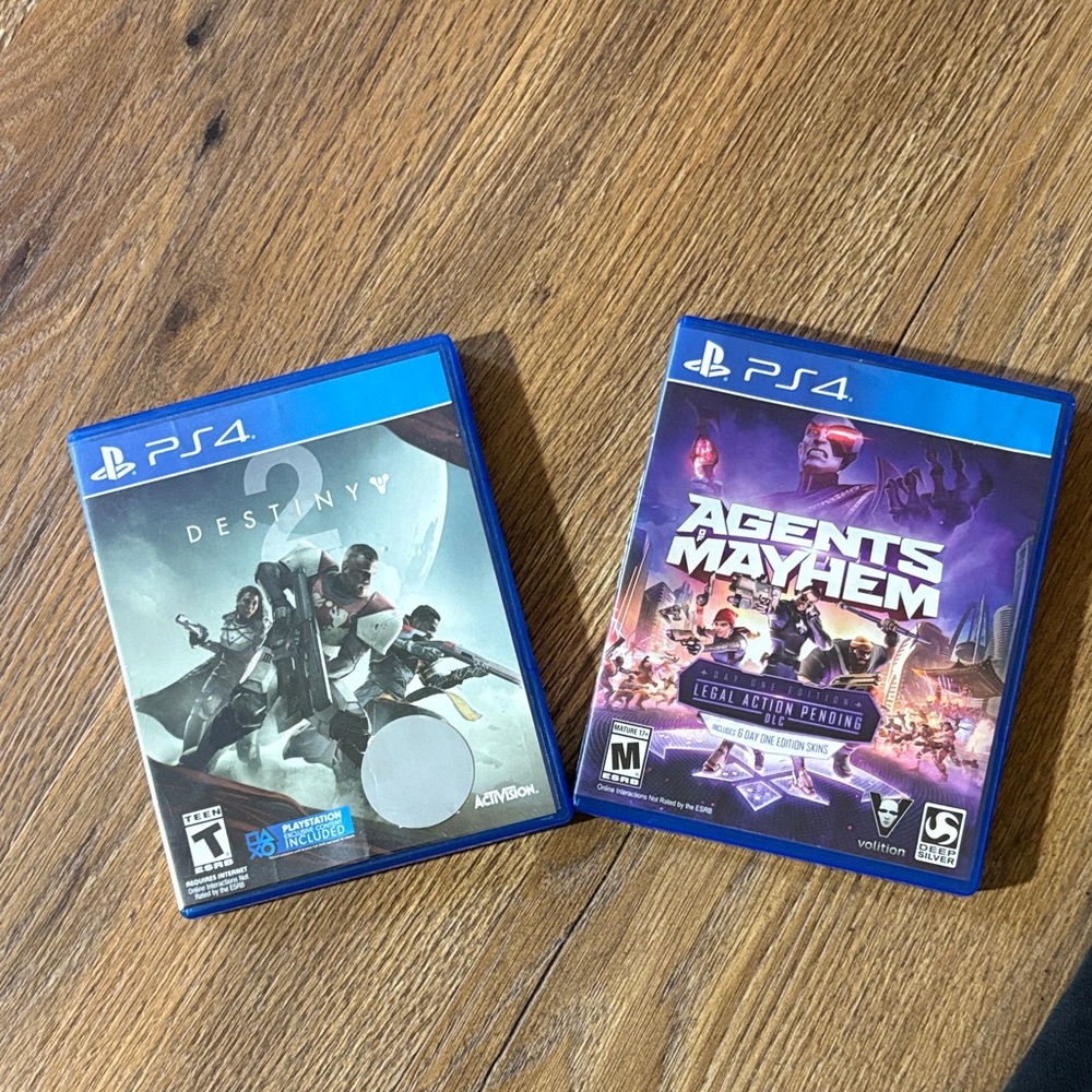 PS4 Destiny 2 and Agents of Mayhem Games